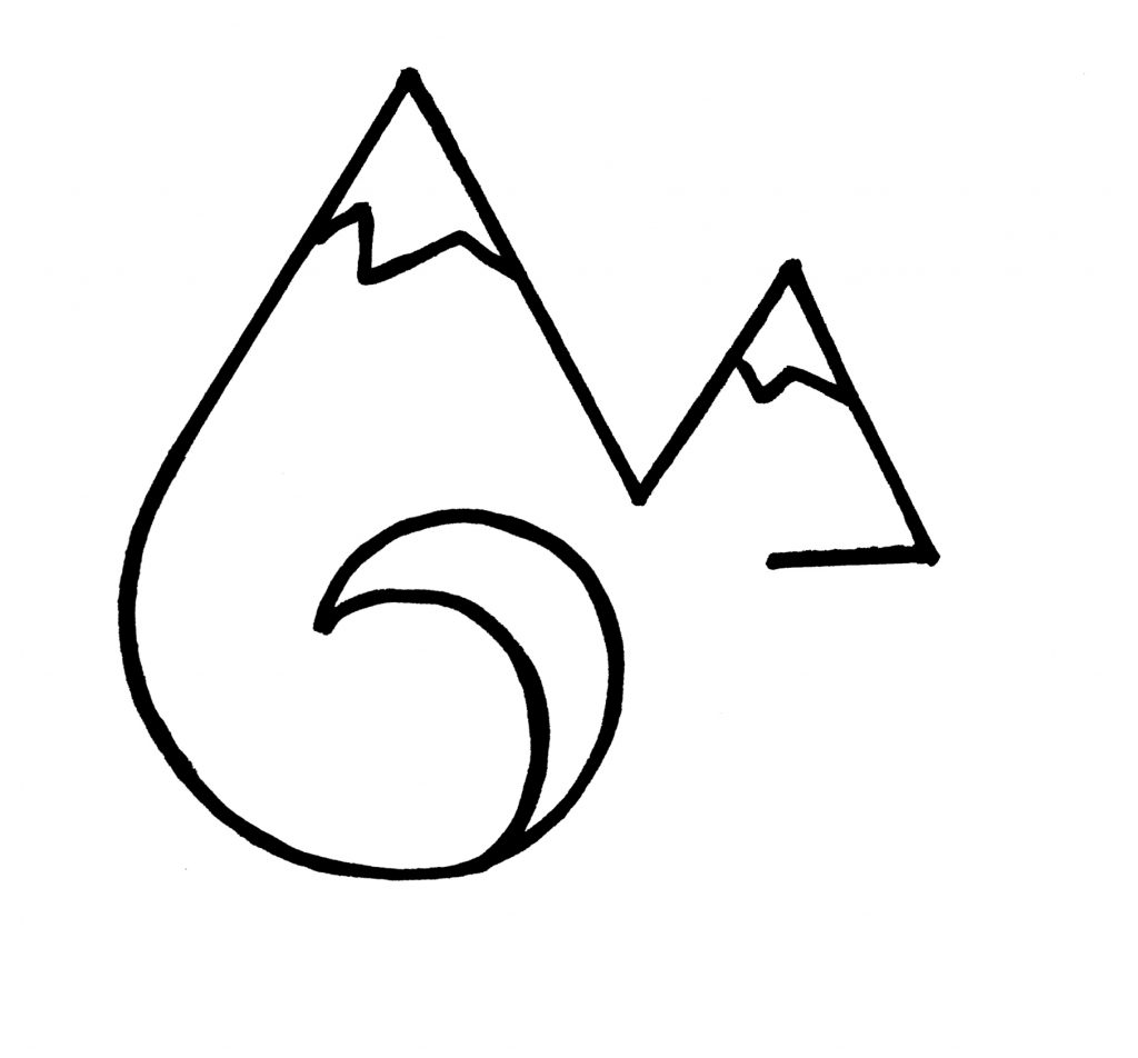 Sketch logo design developing ideas